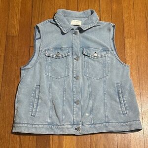Z Supply Denim Vest Soft Stretch Women’s L